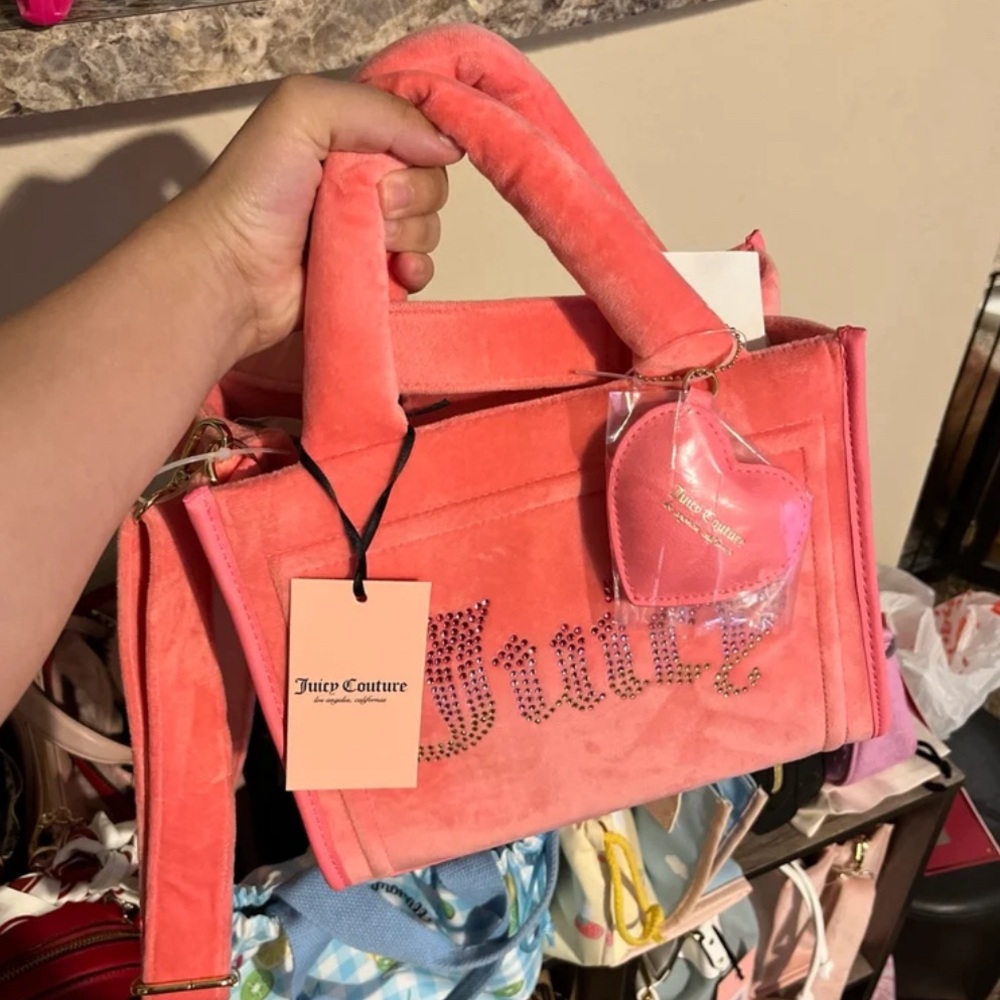 Juicy Couture Pink lemonade Big Spender mini tote